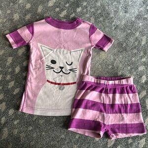HA shortie cat pajama set 3T